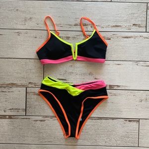 Black/Florescent Bikini